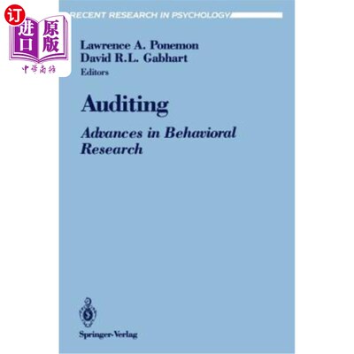海外直订Auditing: Advances in Behavioral Research 审计:行为研究进展