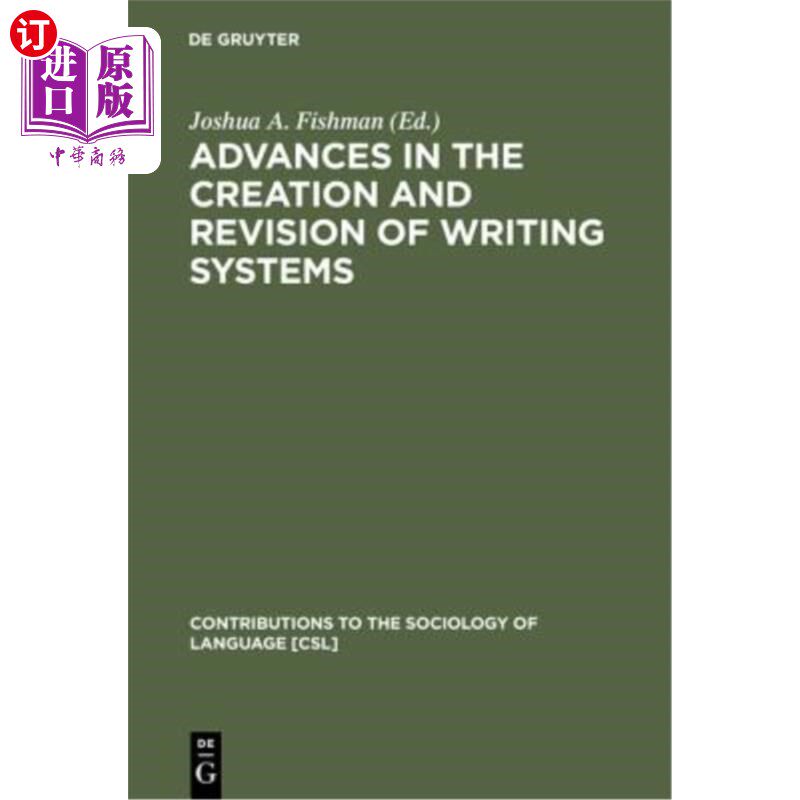海外直订Advances in the Creation and Revision of Writing Systems 书写系统的创造和修订的进展