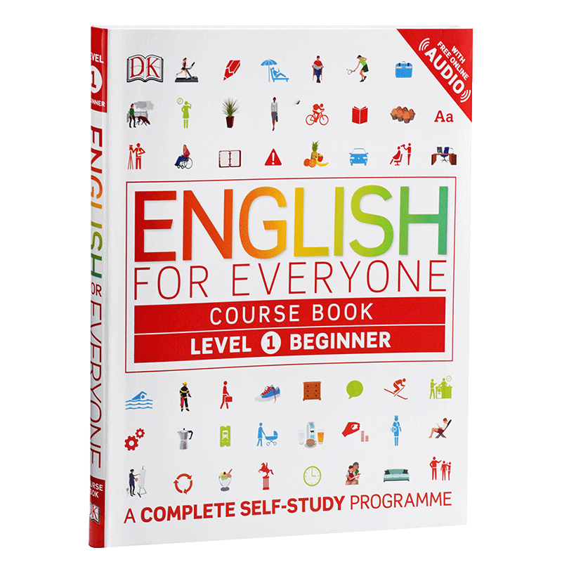 2024新版 DK人人学英语 课本1 DK-English for Everyone Level 1 Beginner course book 英文原版【中商原版】