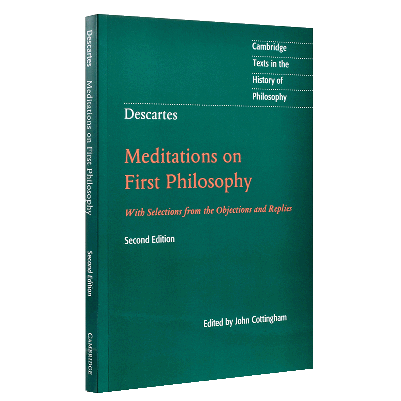 预售 【中商原版】笛卡尔:哲学沉思录 剑桥哲学史经典文本丛书 英文原版 Descartes: Meditations on First Philosophy