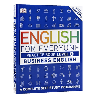 预售 {小花生网荐}人人学英语 商务英语1 练习册 英文原版 English for Everyone Business English Level 1 Practice Book 英语学