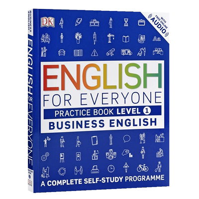 预售 {小花生网荐}人人学英语 商务英语1 练习册 英文原版 English for Everyone Business English Level 1 Practice Book 英语学