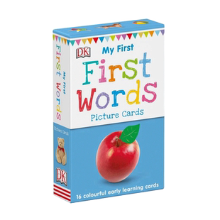 【中商原版】 DK单词启蒙认读卡 英文原版 My First Words 16张双面全彩卡片 闪示卡 认知识物 2-6岁