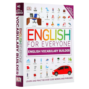 {小花生网荐}人人学英语英语词汇学习 英文原版DK-English for Everyone:English Vocabulary Builder看图学单词网上APP音?