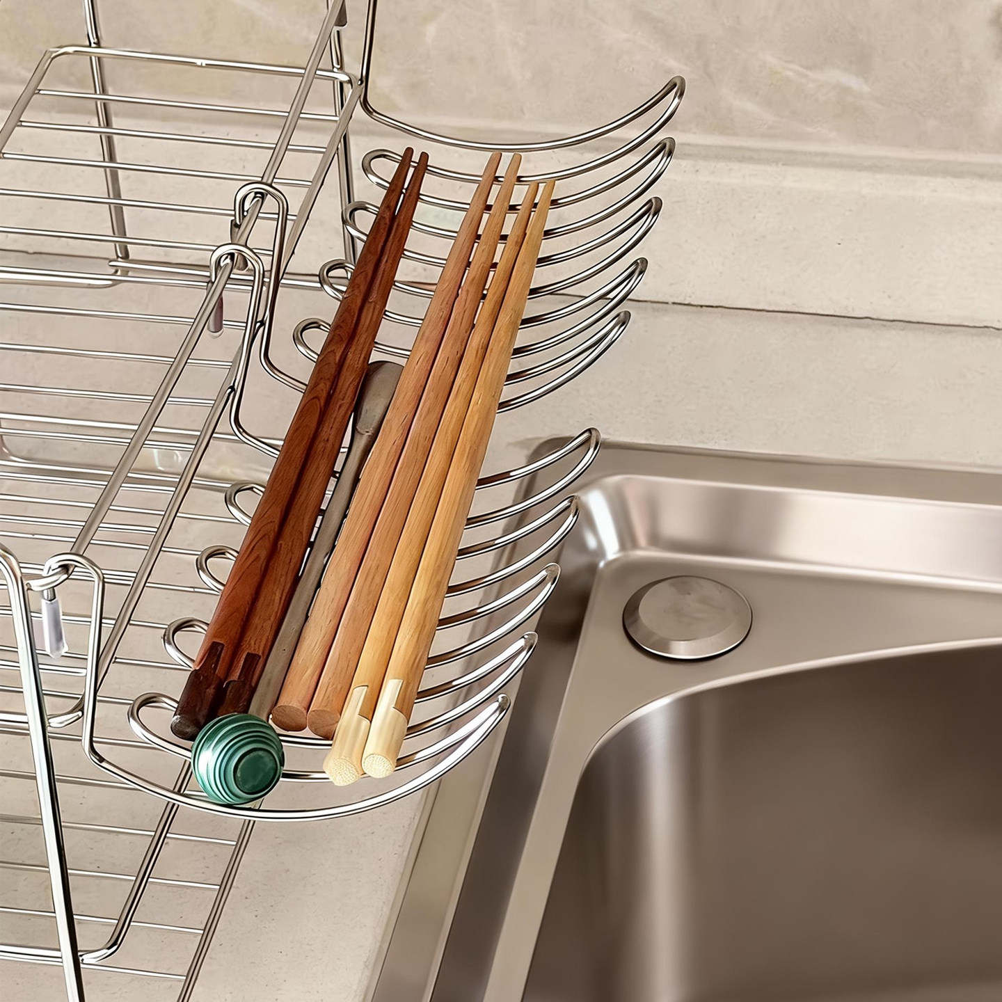史倍思沥水挂架餐具筷子收纳不锈钢扩容神器小物品临时放置沥水架,家庭/个人清洁工具,杯架,淘宝优惠券,粉丝福利购,淘宝优惠卷