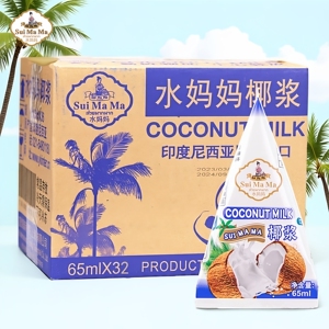 水妈妈椰浆65ml*32支小包装原装进口椰汁西米露咖喱芒果饭原材料