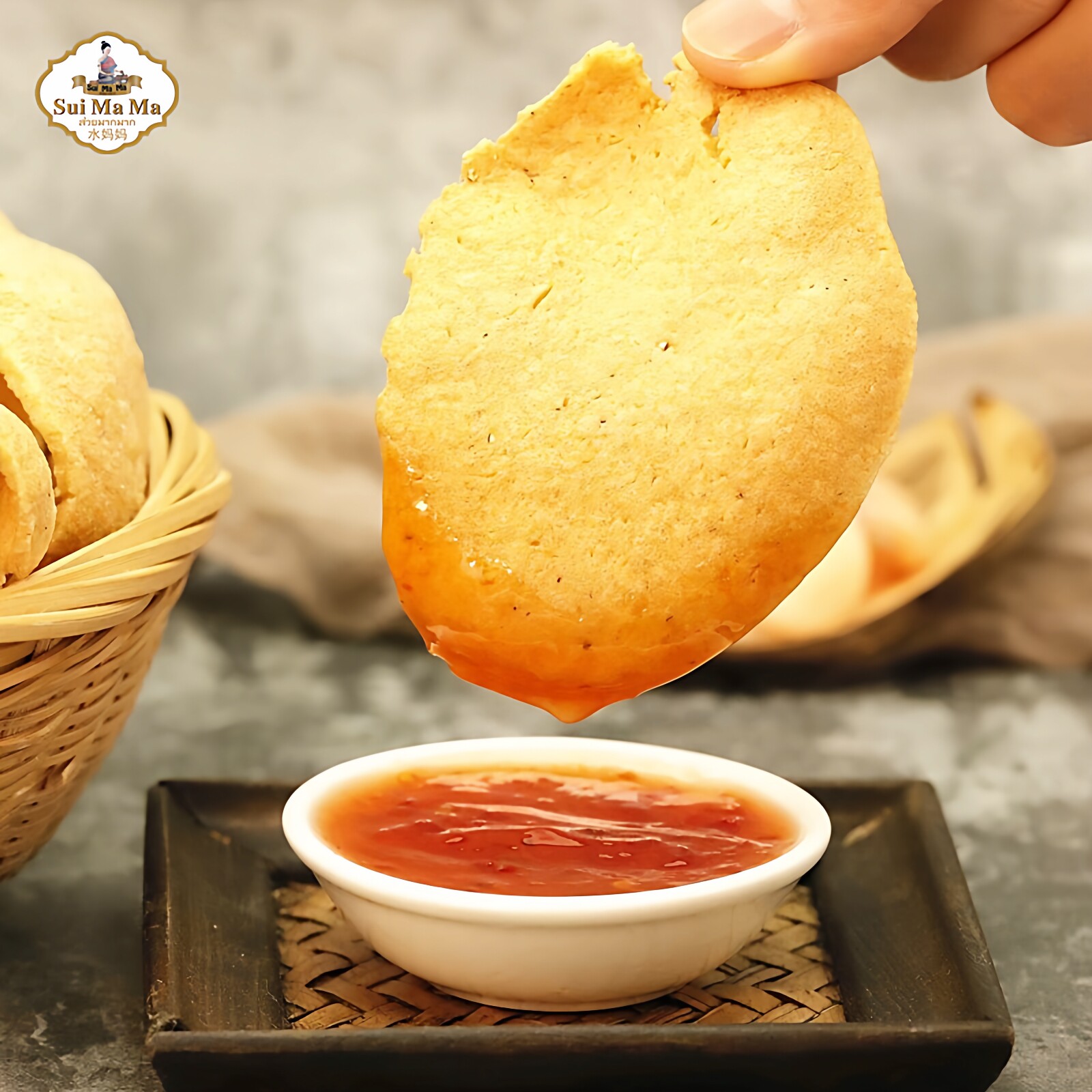 水妈妈宋卡虾片500g原装进口自己油炸泰国龙虾片diy膨化零食年货