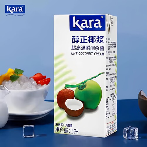 Kara佳乐醇正椰浆1L原装进口高浓度椰奶椰汁西米露奶茶咖喱原材料