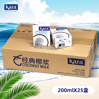 KARA经典椰浆200ml*25盒整箱批