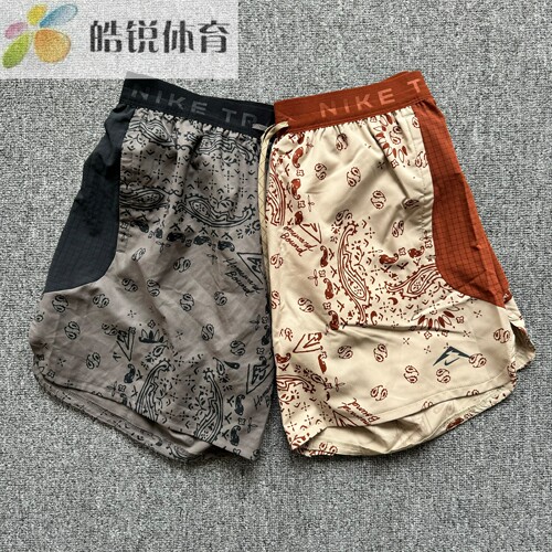 Nike Dri-Fit耐克男运动休闲印花透气速干跑步训练健身短裤HJ4175
