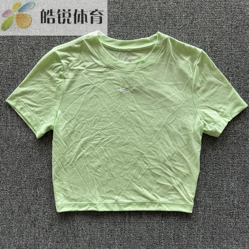 Nike 耐克女子刺绣标透气舒适跑步训练休闲运动短袖T恤FB2874-376