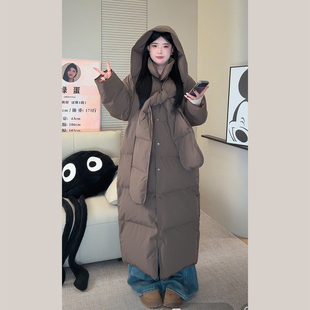 一件过冬大被子围巾可拆卸 棉被 A0127胖MM大棉服外套女 行走