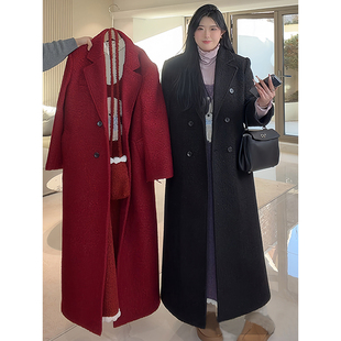 ◆超重磅~限量！◆韩版气质夹棉尼大衣新款加厚新年大衣外套2538