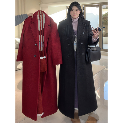 ◆超重磅~限量！◆韩版气质夹棉尼大衣新款加厚新年大衣外套2538