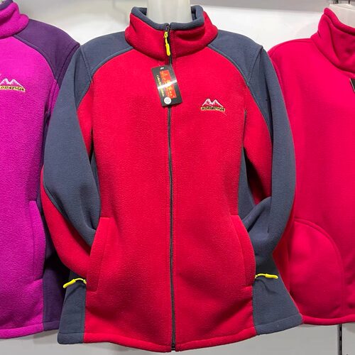 中老年女装春秋户外抓绒衣开衫外套加肥加大码上衣摇粒绒妈妈装