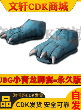 PUBG绝地求生吃鸡皮肤小青龙脚套蓝色小恐龙永久兑换码CDK