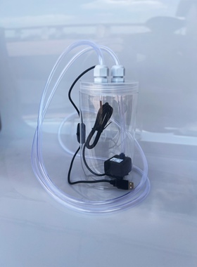 DIY水冷循环水箱水桶 电脑手机设备水泵USB水管套装  5v  12v套装