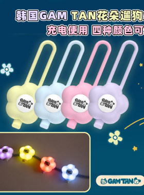 Gamtan花朵遛狗灯led吊坠可充电