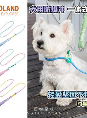 Zooland狗狗p绳小型犬防爆冲遛狗牵引绳中大型犬训犬绳攀岩级p链