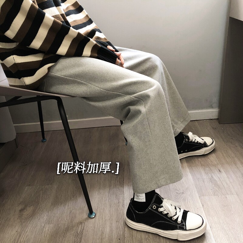 XZ616秋冬宽松百搭加厚毛呢面料九分裤TY038P50控68长裤,男装休闲裤,星座512A（原616）