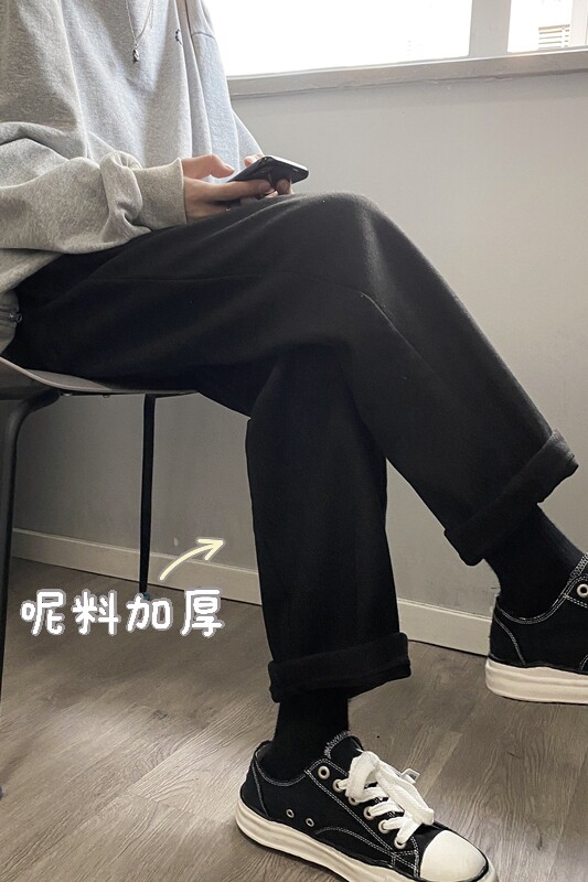 XZ616秋冬宽松百搭加厚毛呢面料九分裤TY038P50控68长裤,男装休闲裤,星座512A（原616）