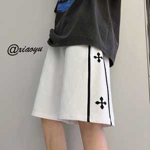 XZ616 夏季新款拼接印花短裤五分裤 TY335 P45控55图片