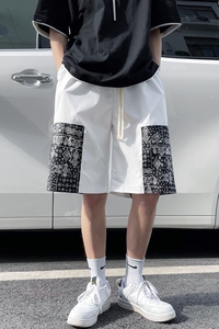 XZ616 夏季新款拼接休闲五分裤  TY128 P30 控39图片