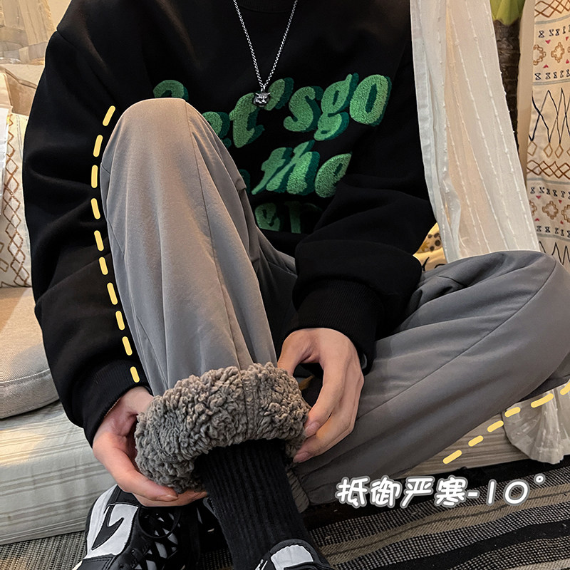 大码现货！冬季羊羔绒休闲裤加绒加厚主推款 TY888图片