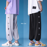 夏季冰氧吧冰丝抽绳九分裤TY142P45控58，男装休闲裤，星座512A（原616）