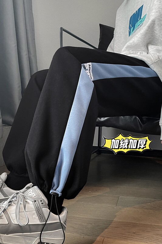 XZ616秋冬季新款韩版贴标加绒加厚休闲卫裤TY240P55控68,男装休闲裤,星座512A（原616）
