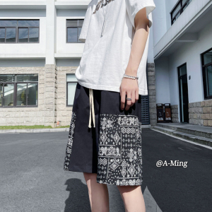 XZ616 夏季新款拼接休闲五分裤  TY128 P30 控39图片