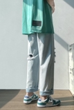 夏季破洞宽松直筒牛仔裤TY137P45控58，男装牛仔裤，星座512A（原616）