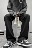 新款秋冬季高接宽绳加绒休闲拖地卫裤TY236加绒-68，男装休闲裤，星座512A（原616）