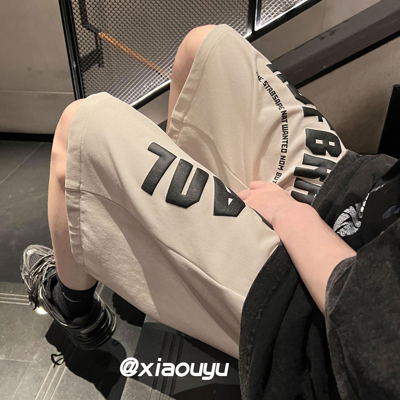 XZ616 夏季新款字母发泡印花短裤 TY355 P35控48图片