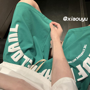 XZ616夏季新款字母发泡印花短裤TY355P35控48
