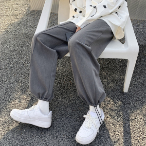 夏秋季宽松抽绳百搭垂感西装休闲裤 TY106 P45 控58图片