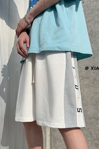 XZ616 夏季新款华夫格拼接百搭短裤五分裤 TY320 P35控48图片