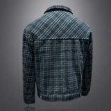 QT5027/T98801/P280呢料面料小香风90白鸭绒格子羽绒服外套，男装羽绒服，钱塘730-1