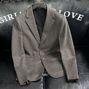 730/XZ88026/P175羊毛混纺西服外套男商务休闲单西上衣暗纹灯芯绒