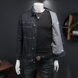 秋简约牛仔外套多口袋水洗牛仔衣730/DV9518/P145，男装工装外套，钱塘730-1