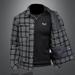 呢料面料小香风 羽绒服格子羽绒服外套 QT730-Y98801-P280图片