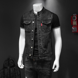 春立领大码牛仔马甲男5027/MJ8608/P140M-5XL，男装背心/马甲，钱塘730-1