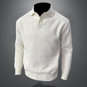 翻领子毛衣菠萝纹外套针织衫上衣高克重羊毛衫MY18659/P145,男装针织衫/毛衣,钱塘730-1