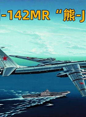 小号手拼装飞机模型 03905 1/144 图-142MR“熊-J”