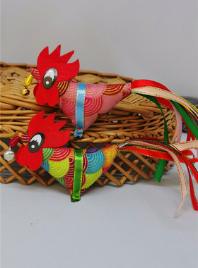 迎春鸡打春鸡宝宝儿童立春节气佩戴传统手工缝制布艺春鸡装饰用品