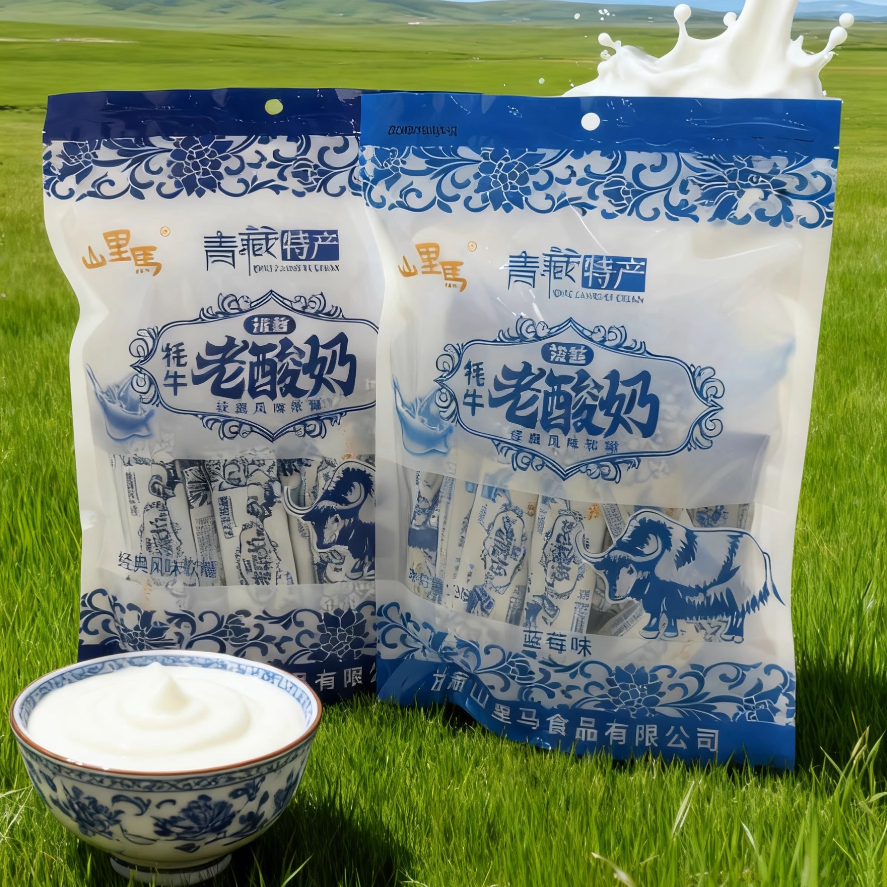 甘肃山里马青藏特产拉丝老酸奶软糖怀旧糖果网红牛奶小零食300g