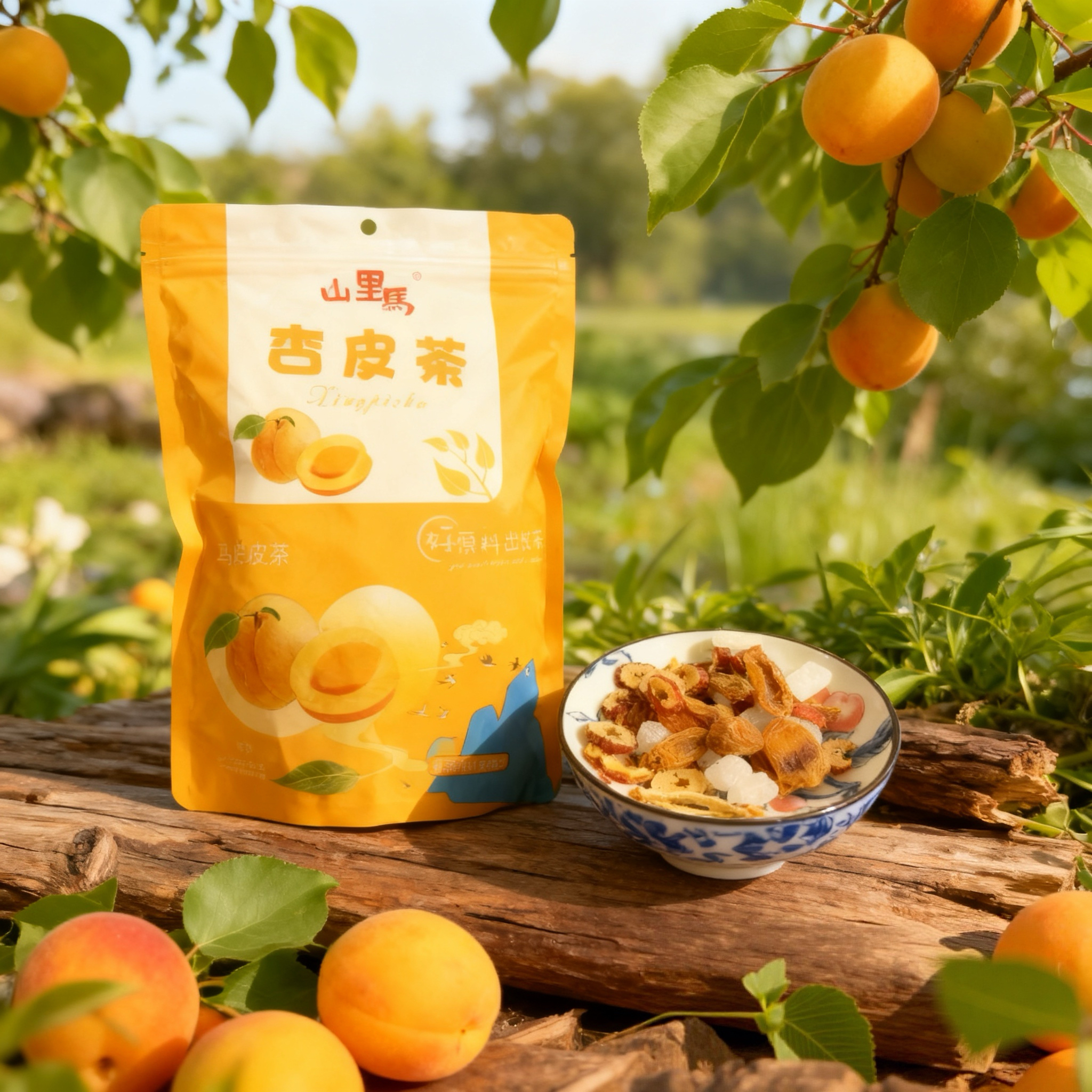 甘肃兰州袋装酸甜开胃养生祛湿味山楂片杏皮干红枣片花果茶杏皮茶