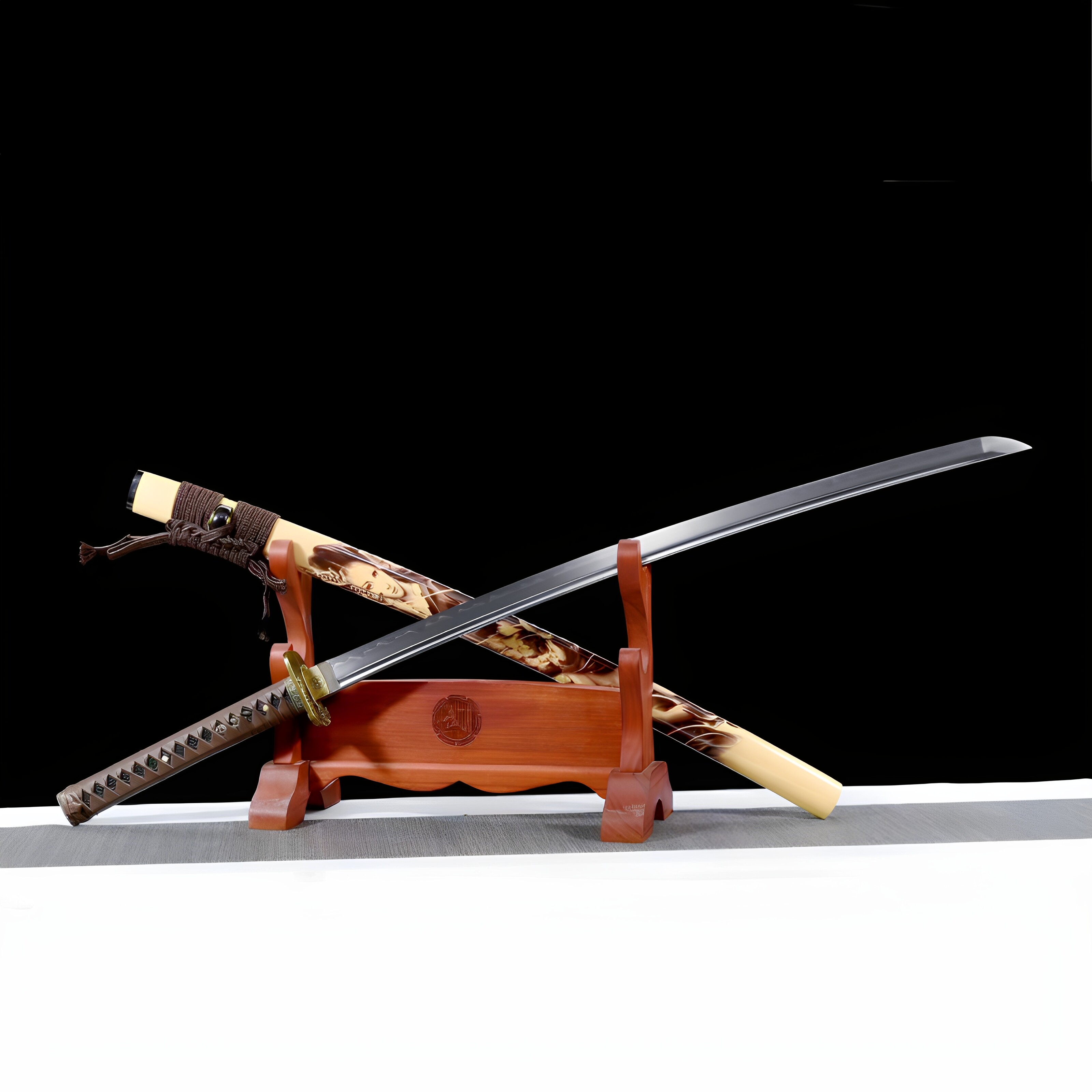 日本武士刃龙泉刀剑东洋太刀武式刀真剑居合刀剑防身冷兵器未开刃