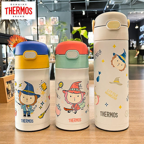 膳魔师不锈钢儿童保温杯吸管杯