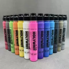 Holywhit Graffiti Flow Pen Oil-Based Round Tip Signature Pen Graffiti Highlighter Waterproof 50ml 12mm Paint Pen
